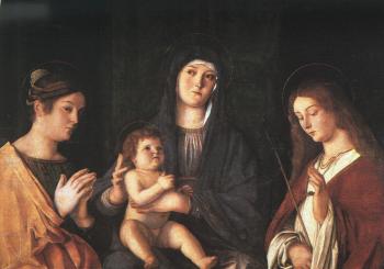 喬凡尼 貝利尼 瑪利亞和孩子與兩個聖徒